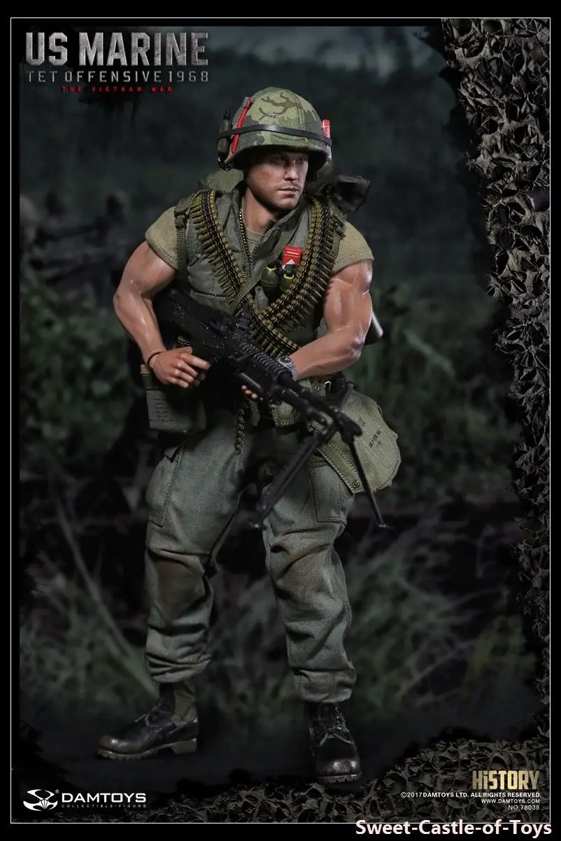 DAMTOYS DAM 78038 серия истории американского Морского корпуса 1/6 солдат USMC Vietnam