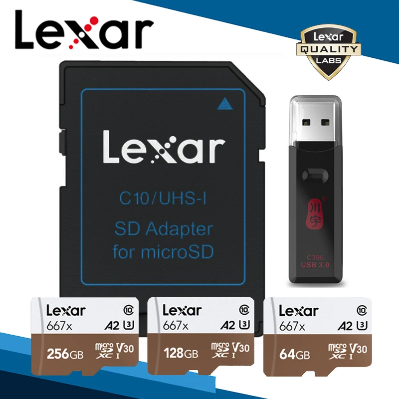 Карта памяти Micro SD Lexar 256 ГБ 3 0 Гб 128 64 ГБ|Карты памяти| |