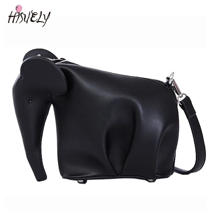 

2019 New fashion Cartoon elephant Shape panda Animal Small pu clossbody bag Messenger portable bag handbag women handbags