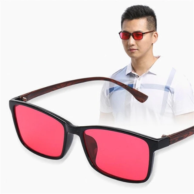 $US $55.00 2019 New Color Blindness Glasses Correction Women Men Glasses Red Green Blind Card Sunglasses Test 