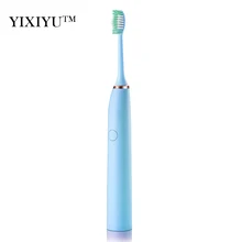 YIXIYU перезаряжаемая звуковая электрическая зубная щетка 2 шт. головка щетки 3 чистый режим вибрации Массаж Здоровье стоматологический уход для взрослых таймер подарок