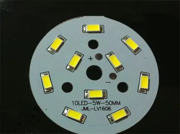 

10pcs/lot LED Light board 5W Aluminum plate Lamp beads Circular Downlight Bulb chandelier Light source transformation board 5730