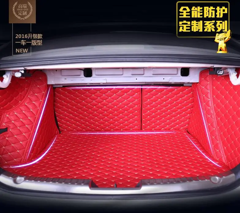 

car-styling Trunk mat modified special protective pad cushion pad leather trunk in AXELA 2014-2016 case For Mazda 3 AXELA
