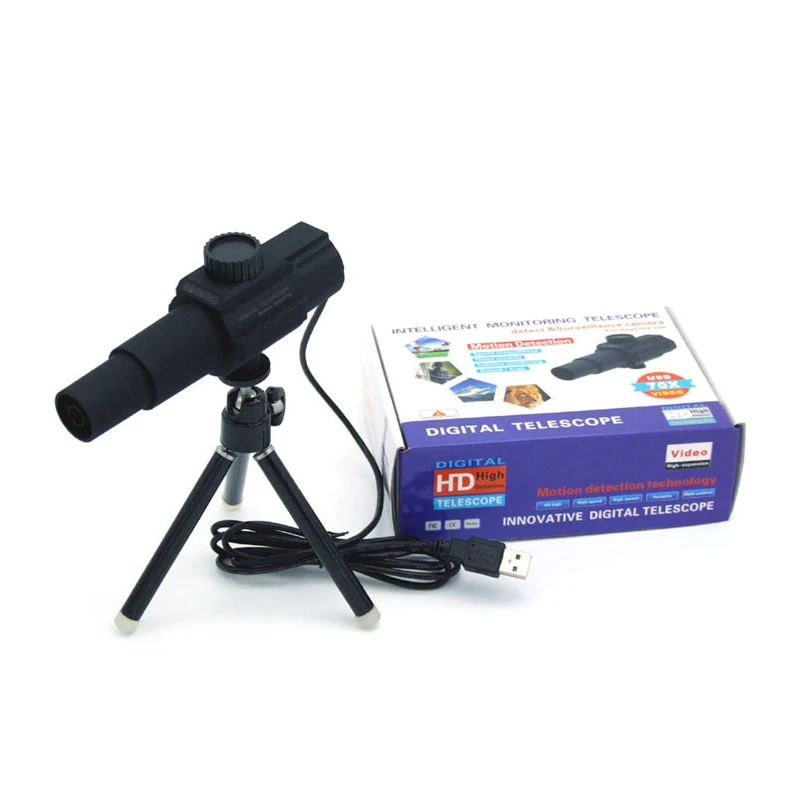 

(1 set)Long distance Max 70 times magnifier HD Digital microscope telescope camera measurement monitor system freeshipping