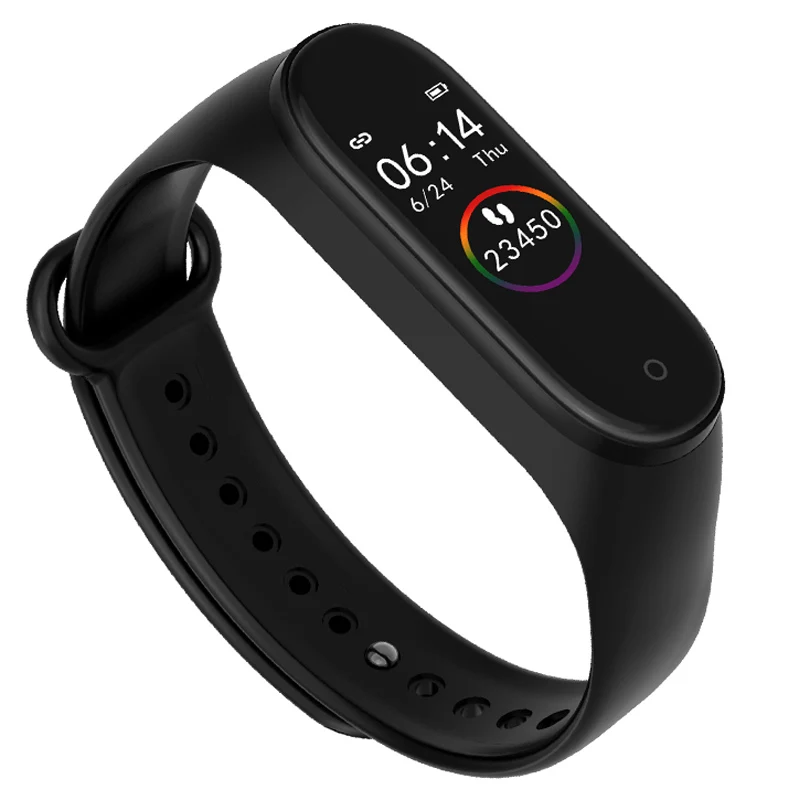 

Fitness Tracker M4 Smart Band 4 Heart Rate Monitor Waterproof Smart Bracelet Color Screen Wristband for iOS Android pk mi band 4