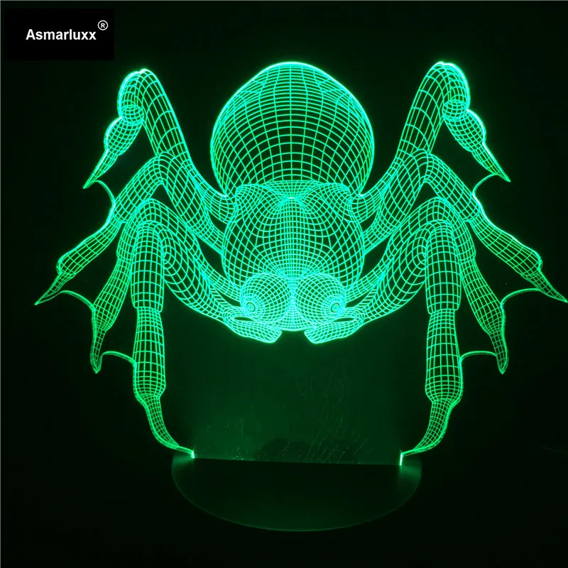 Asmarluxx Spider 3d led lamp0002