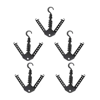 

5 pcs Folding Clothes Hanger Clothes Drying Rack for Dormitory
