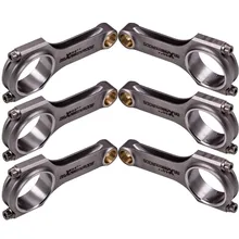 Conrods VR6 Bielas Para VW Golf 2.8 2.9 5/16 ARP2000 Flutuante Equilibrado Virabrequim Pistão Parafusos Pinos 164mm