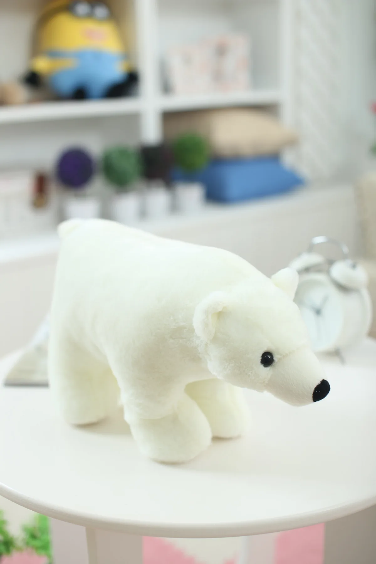 7.8 дюймов плюшевые Polar Bear сладкий милые мягкие детские дети Игрушечные лошадки для Обувь для девочек на день рождения Рождественский подарок милые девушки 20 см кукла Игрушки для маленьких детей