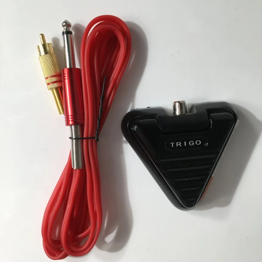 

Professional Triangle Flat Tattoo Foot Pedal RCA Interface Foot Switch with Cable Tattoo Equipment Accessories 2018 new selling