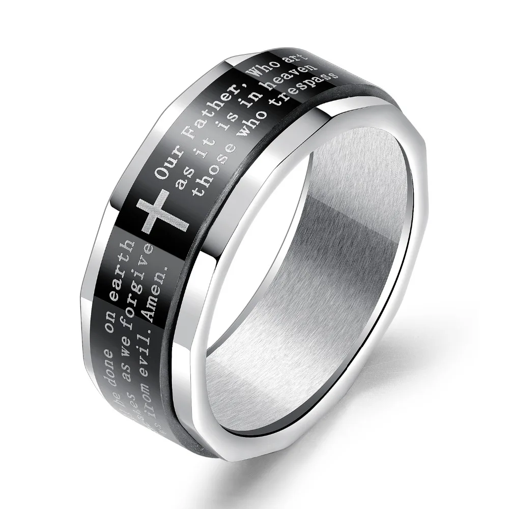 7SEAS New Design Stainless Steel Punk Finger Rings Masculine Individual Party Golden Colour Jewelry Men Bands Cool Ring 7S643 | Украшения и
