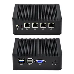 Bay trail j1900 процессор и 4 wIntel Gigabit LAN порт брандмауэр, pfsense, linux Безвентиляторный мини-ПК, Q190G4U