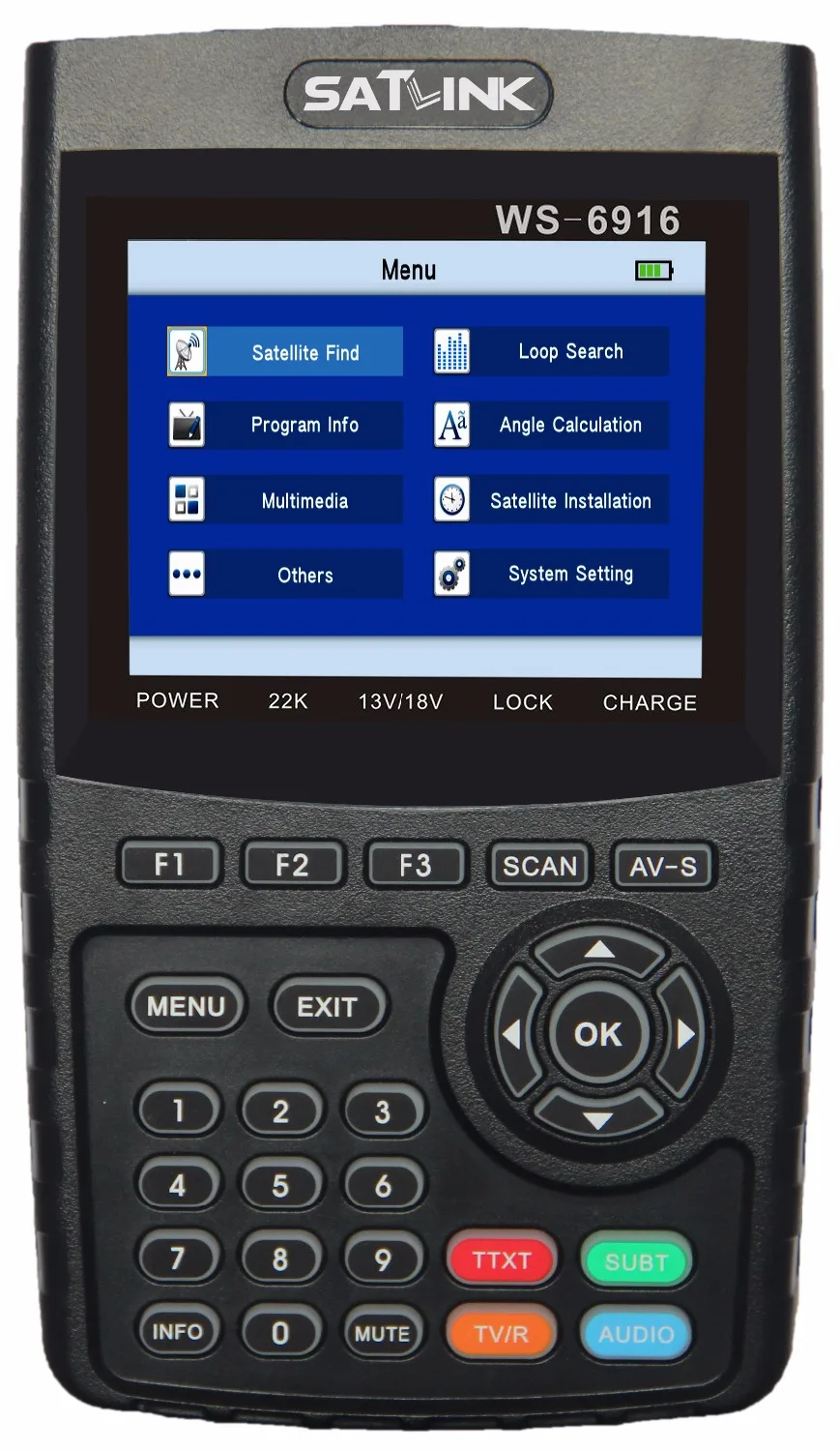 Satlink WS-6916 DVB-S/S2 спутниковый искатель HD с MPEG-2/MPEG-4 метр