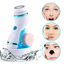 Очиститель для лица для глубокого очищения кожи лица Очистительная Черноголовых Удаления Инструмент Электрический массажер для головы и шеи, губка для ухода за кожей лица Красота IPX4