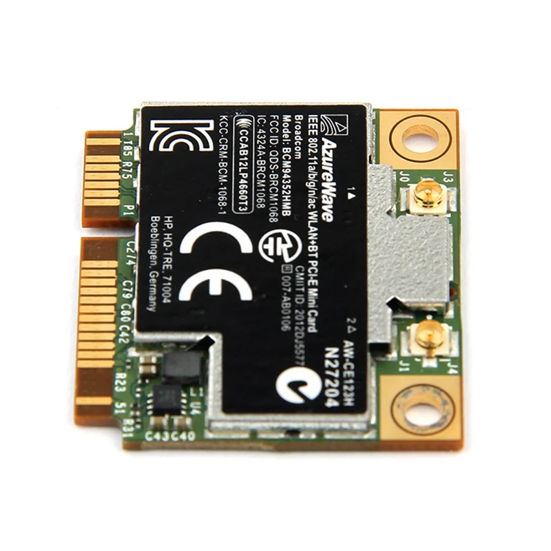 Двухдиапазонный Bcm94352Hmb Bcm94352 802,11/Ac 867 Мбит/с Wifi Bluetooth 4,0 Mini Pci-E беспроводная карта Aw-Ce123H Wi-Fi