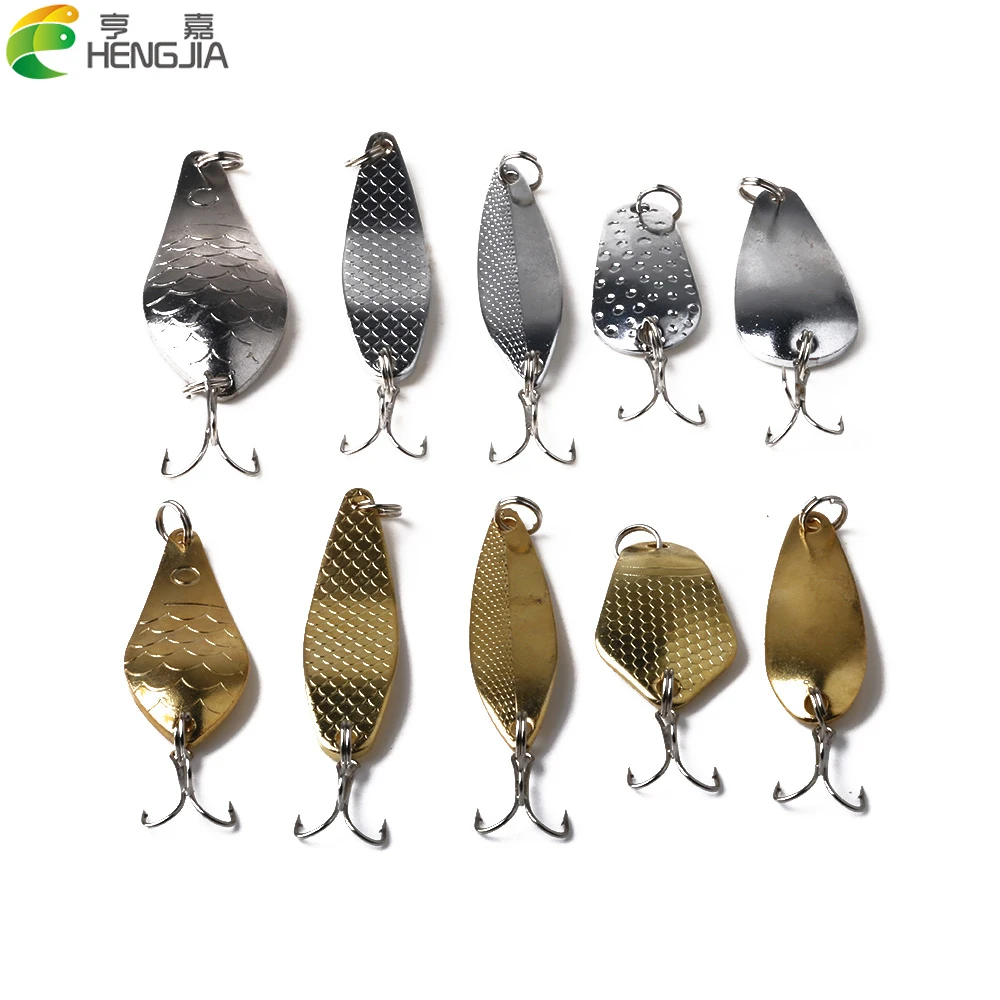 

HENGJIA 1PC Isca Artificial Metal Spinnerbaits Fishing Lures Wobblers Trolling Spoons Sequins Peche Pesca Fishing Tackles