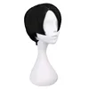 QQXCAIW  Short Straight Cosplay Levi / Rivaille Black 30 Cm Synthetic Hair Wigs ► Photo 1/2