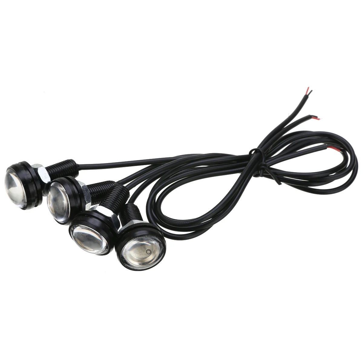 MAYTIR 4pcs 12V 3W Blue LED Boat Light Waterproof Outrigger Spreader Transom Underwater Fish Light FOR Marine Hardware