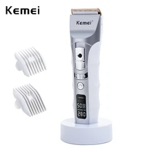 100-240 В Kemei машинка для стрижки волос, триммер для мужчин, электробритва, триммер для бороды, машинка для стрижки волос для парикмахера