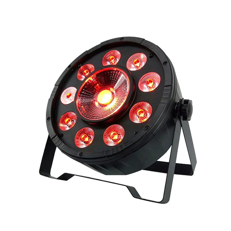 Быстрая светодиодный жира Par 9X10 Вт+ 1X30 Вт Светодиодный светильник RGB 3IN1 светодиодный светильник сценического световая установка диджея dmx светодиодный Par вечерние светильник s