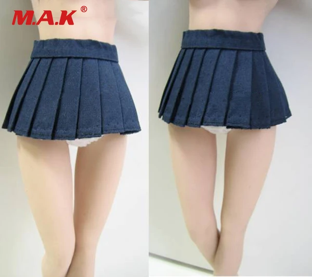 1/6 Scale Short Pleated Skirt Female Clothes for 12 inches UD PH Body Figures
