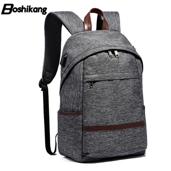 

Boshikang Anti-Thief USB Men Backpack 15.6inch Laptop Backpack For Men Fashion School Backpack Bag For Boy Girls Male Travel Bag