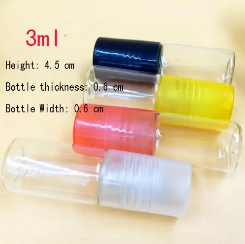 

Capacity 3ml free shipping 250pcs/lot factory wholesale new bead perfume bottles glass bottle,roll-on bottles
