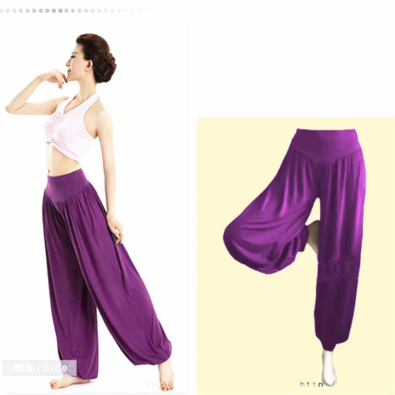 

Spring and Summer Female WideLeg Pants Yoga Pants Sports Pants Loose Martial Dance Pants Plus Fertilizer