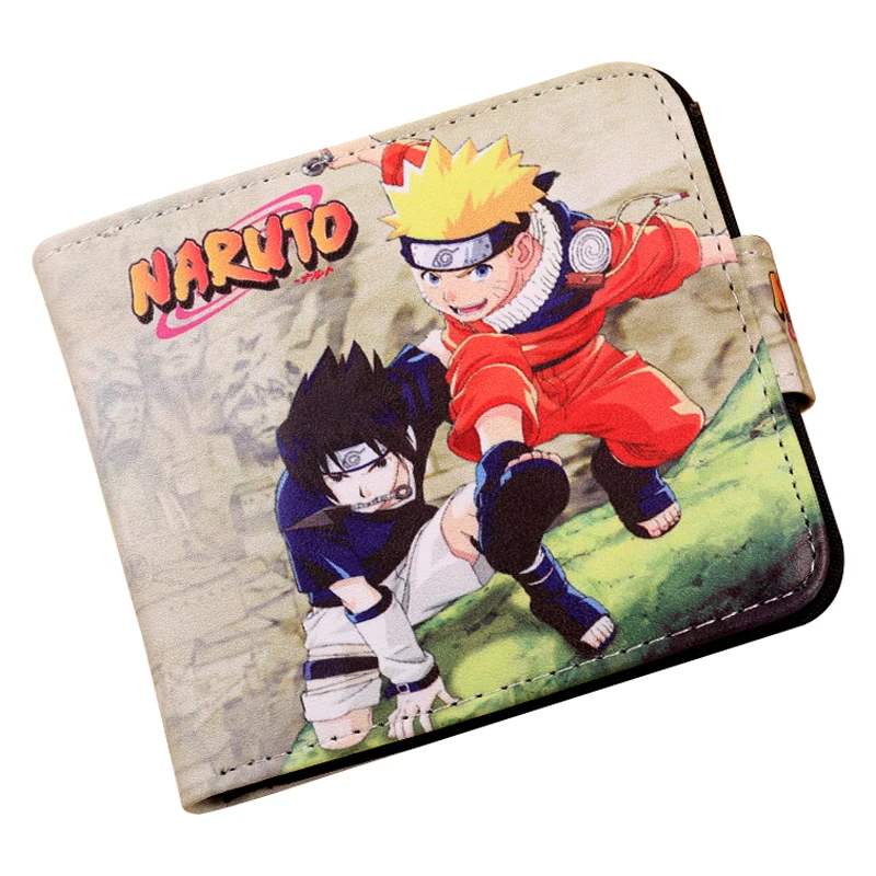 

Classics Japanese Anime Tokyo Ghoul/Attack on Titan/ One Piece/ Naruto wallet Bifold Credit Card Holder Purse With Coin Pocket
