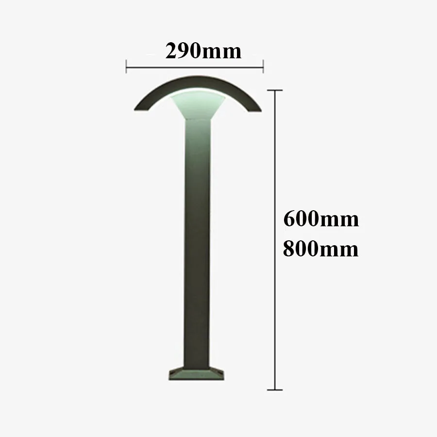 BEIAIDI 2 шт современный водонепроницаемый садовый пост уличная газонная лампа стойка полюс Колонка Led газон свет балкон парковый пейзаж столб лампа