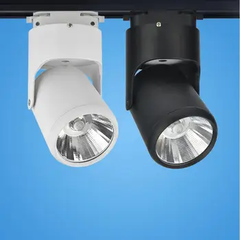 

LED COB Track light Lamp 15W 20W COB LED Ceiling Downlight 360 degree rotation LED spot light With LED Driver For Home Lighting
