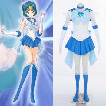 

[STOCK] 2018 Anime Sailor Moon Mizuno Ami SuperS Uniform XS-3XL Cosplay Costume For Women Halloween Free Shipping New.
