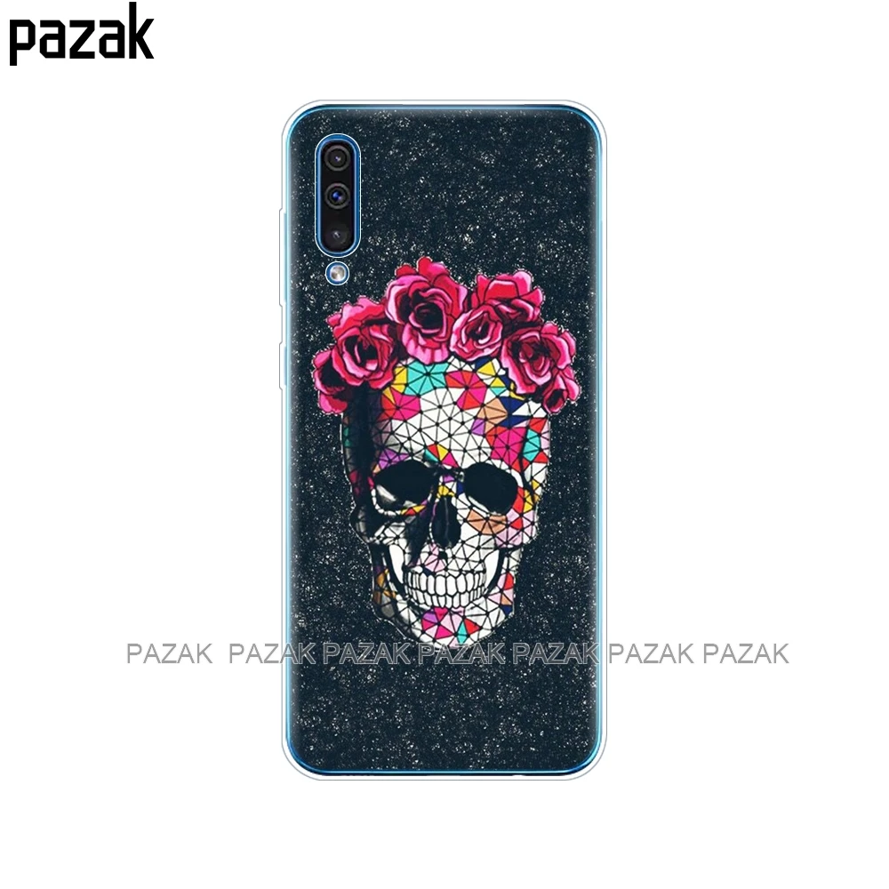 61576 Силиконовый чехол для samsung Galaxy A50, мягкая прозрачная задняя крышка для телефона, для samsung A50, A505, A505F, SM-A505F чехол, 6,4, чехол, бампер - Цвет: 61576