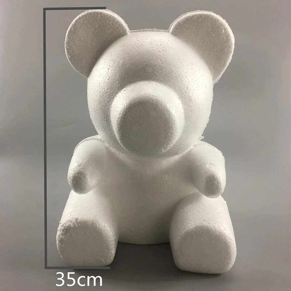 

Decorative Lightweight Cute DIY Flower White Memorable Valentine’s Day Rose Foam Bear Mold Wedding Party Gift Romantic