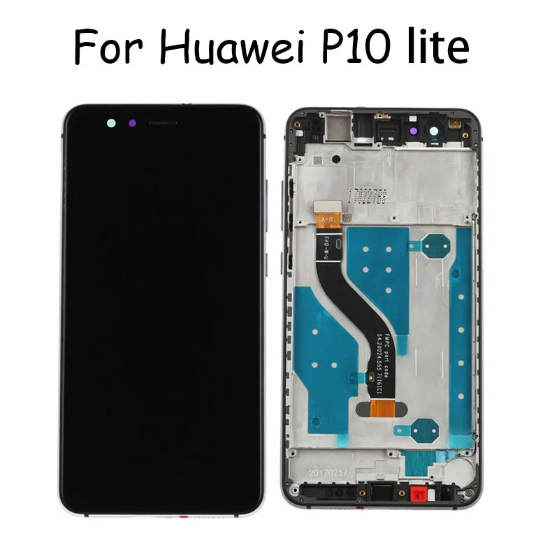 

Huawei P10 lite LCD Display Digitizer Sensor Glass Panel Assembly 5.2 inch 1920*1080 Touch screen Frame with Free Tools