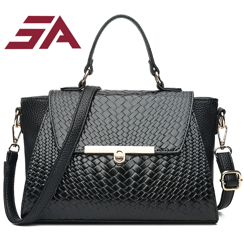 

SA women crossbody bags handbags black sequined fashion women famous brands 2019 knitting wing trapeze bags for women sac
