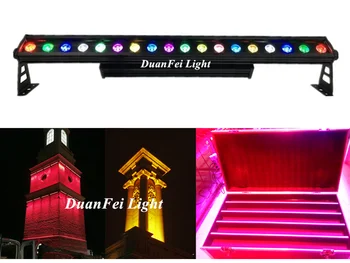 

(Flycase) 10pcs party wall light led bar pixel 18x15 led exterieur rgbwa barre led wall washer outdoor wall lamp