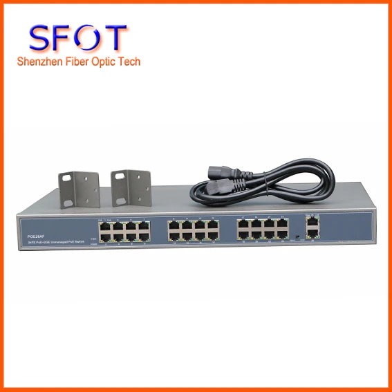 

POE Reverse Switch, 2 Port SFP + 24 Port FE Rj45 Operational PD Switch
