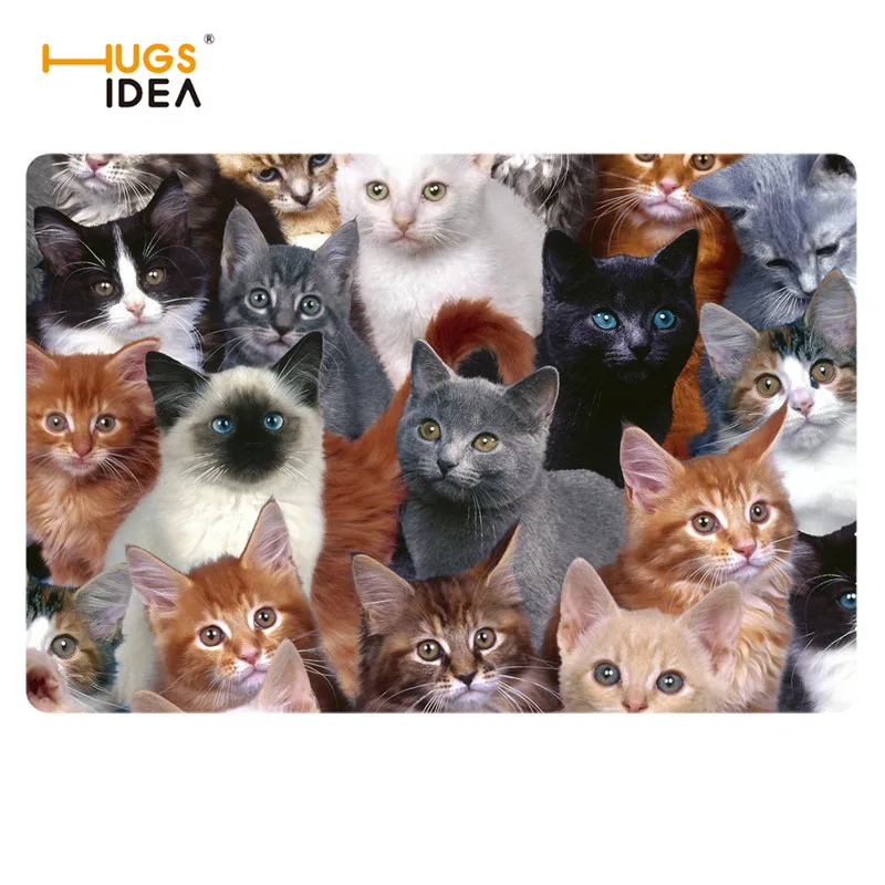 HUGSIDEA Selfie Cat Dog 3D принт вход открытый пол ковры для дома Спальня Декоративные Коврики Противоскользящий дверной коврик ТАПИС салон