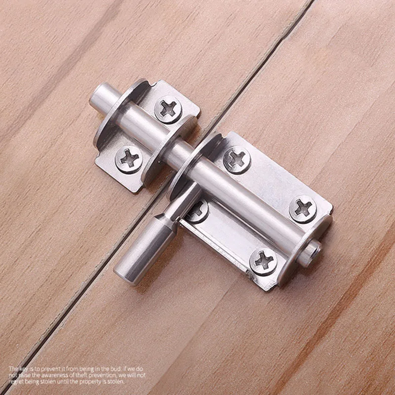 

5 Pcs Thickened Stainless Steel Latch Security Wooden Door Bathroom Door Latch _WK
