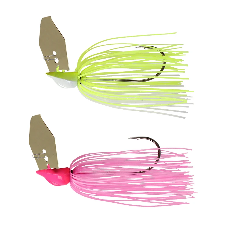 JOHNCOO 9g Metal Bait Spinner Bait Weedless Fishing Lure Buzzbait Wobbler  for Bass Pike Walleye Fish