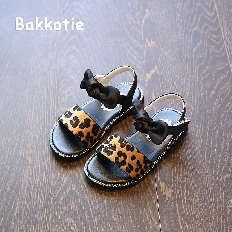 Bakkotie 2018 Новая мода лето принцессы для маленьких девочек Туфли без каблуков