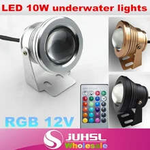 Светодиодный прожектор 10 Вт RGB, подводный свет, автомобили, аквариум, лужайки, 12 В светодиодный энергосберегающий светильник, золотой черный серебристый