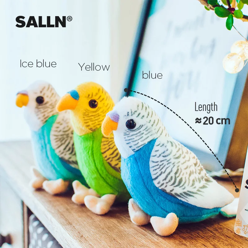 Милая птица Budgerigar мягкая плюшевая игрушка милая детская кукла животного милый