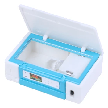 

Hot sale Mini 1/12 Scale Printer Toy Sets Doll House Miniature Photocopier Accessories Model doll house decoration