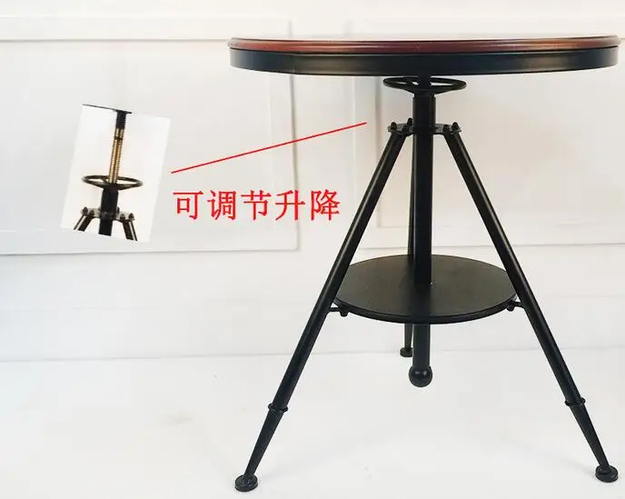 55*(60-75)CM Adjustable height Coffee Tables Side Table Round Bar desk