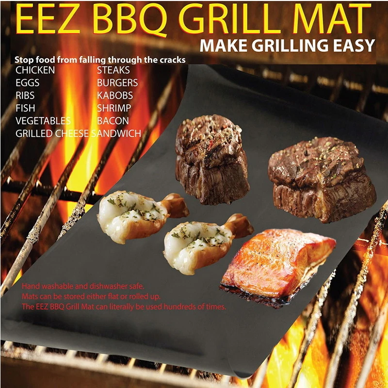 Asipartan 1 шт. коврик для барбекю гриля антипригарный выпечки и bbq лайнер кухонная