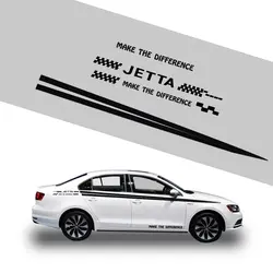 Наклейка на боковой корпус автомобиля s гоночная графическая и слова водостойкая самоклеящаяся DIY декоративная наклейка для Volkswagen Jetta