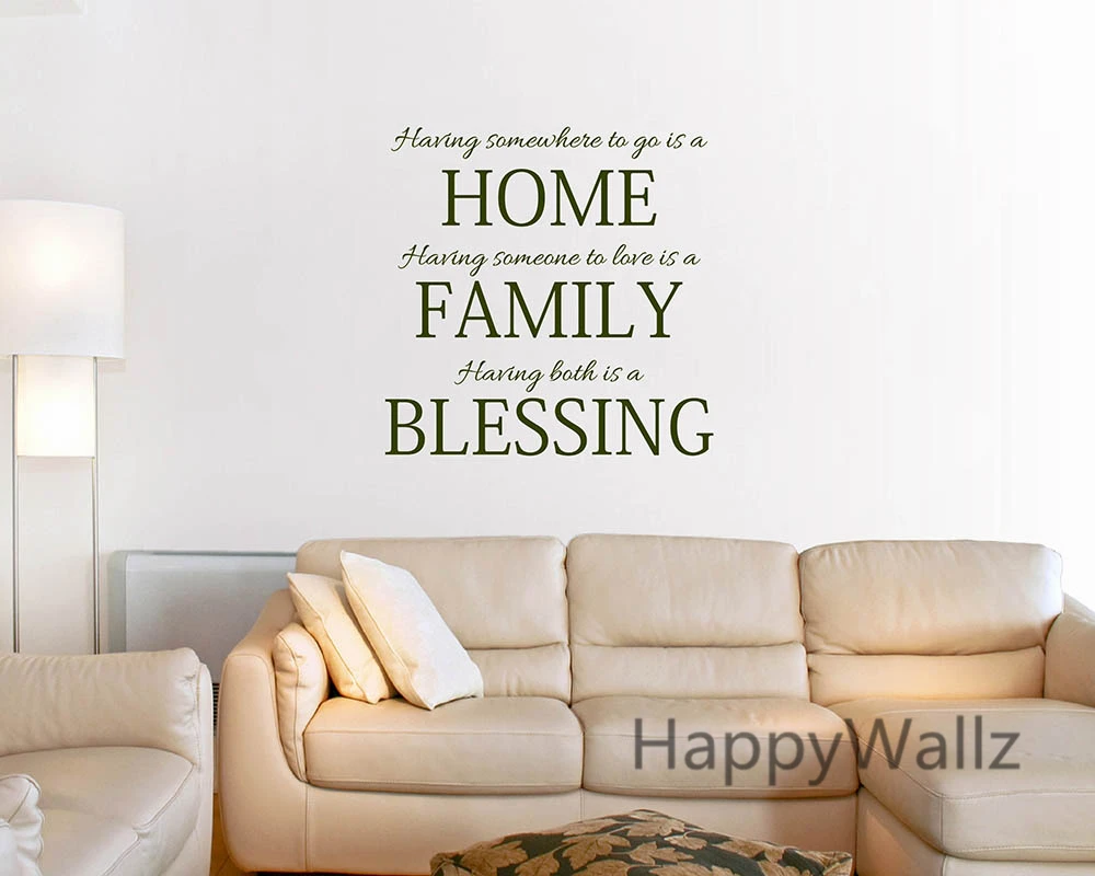 Home Family Blessing Family Family Quote Wall Sticker