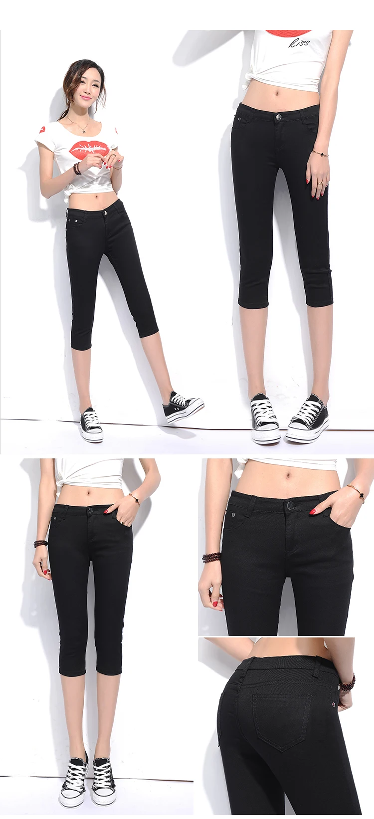Summer new pants pants female summer pencil pants autumn Korean casual shoes pants feet small short pants (9)